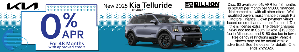 New 2025 Kia Telluride EX