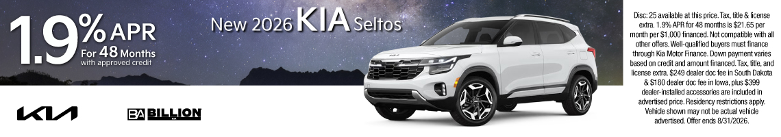 New 2026 Kia Seltos S
