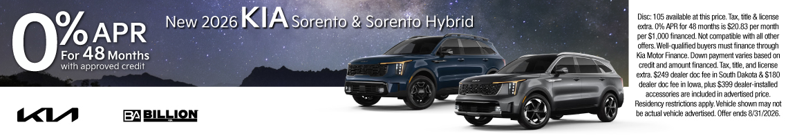 New 2026 Kia Sorento X-Line SX