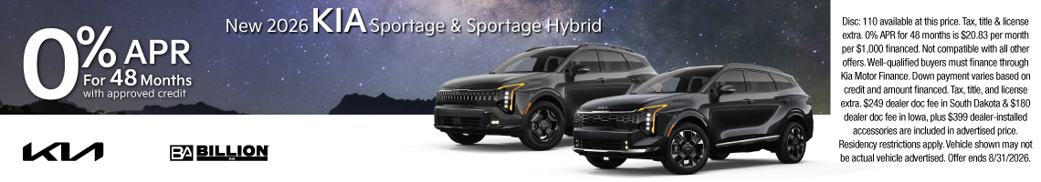 New 2026 Kia Sportage EX