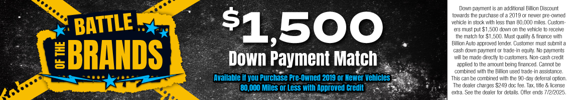 25JUN_BILLT_FAIRGROUNDS_DOWN PAYMENT MATCH