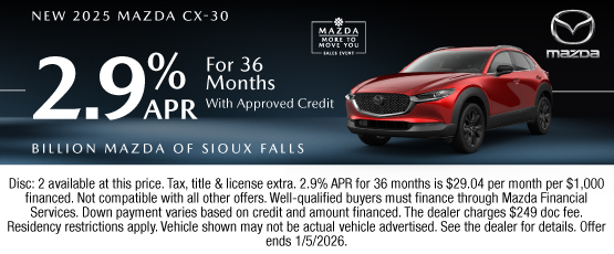 25DEC_BILM_NEW 2025 MAZDA CX-30