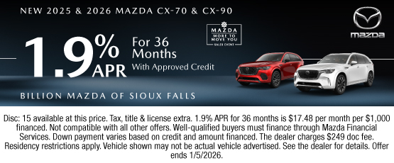 25DEC_BILM_NEW 2025 & 2026 MAZDA CX-70 & CX-90