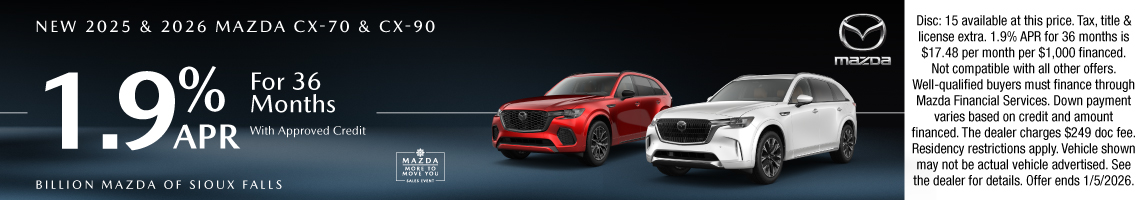 25DEC_BILM_NEW 2025 & 2026 MAZDA CX-70 & CX-90
