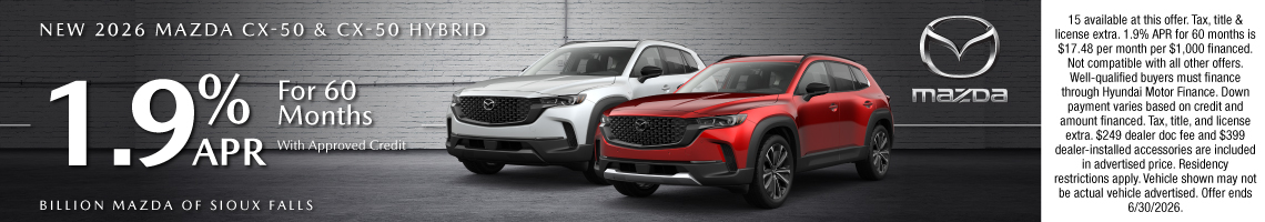 26JUN_BILM_APR_NEW 2026 MAZDA CX-50 & CX-50 HYBRID