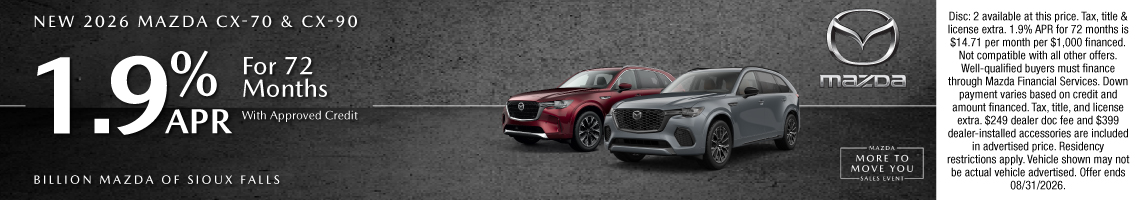 26AUG_BILM_NEW 2026 MAZDA CX-70 & CX-90