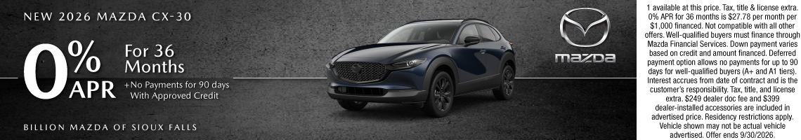New 2026 Mazda CX-30 2.5 S Select Sport
