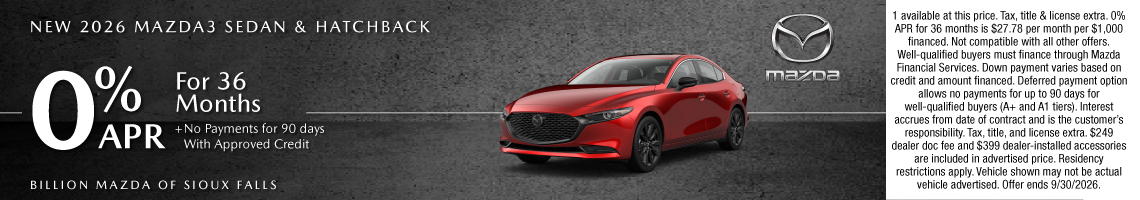 New 2026 Mazda Mazda3 Sedan 2.5 S Preferred