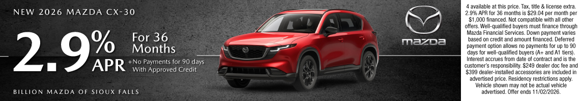 26OCT_BILM_NEW 2026 MAZDA CX-30