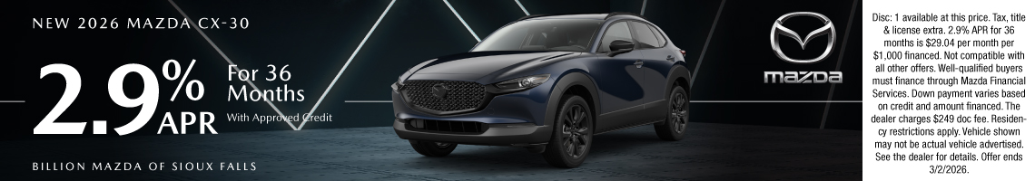 26FEB_BILM_NEW 2026 MAZDA CX-30