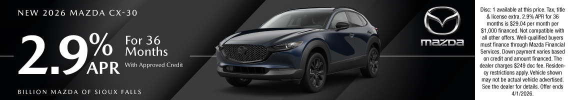 New 2026 Mazda CX-30 2.5 S Select Sport
