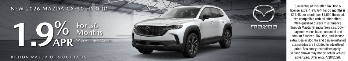 26APR_BILM_NEW 2026 MAZDA CX-50 HYBRID