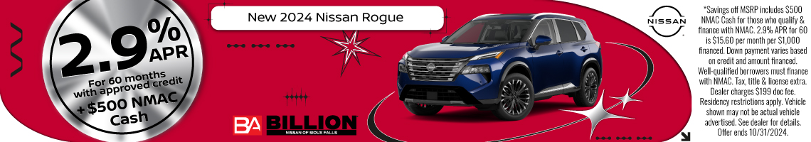 New 2024 Nissan Rogue SL