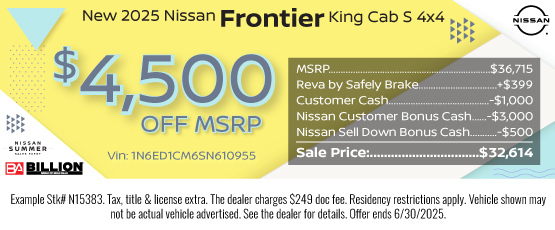 25JUN_BILN_NEW 2025 NISSAN FRONTIER S KING