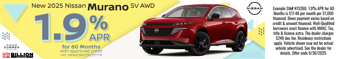 New 2025 Nissan Murano SV