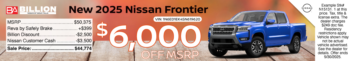 New 2025 Nissan Frontier PRO-4X
