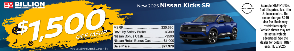 25OCT_BILN_NEW 2025 NISSAN KICKS SR