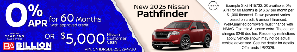 25DEC_BILN_NEW 2025 NISSAN PATHFINDER