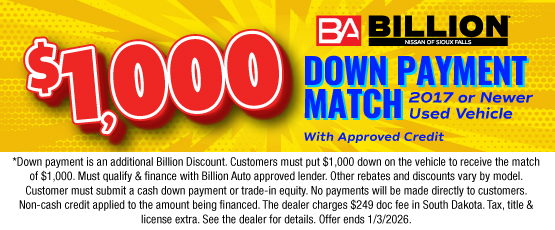 BILN_Down Payment Match SF Nissan