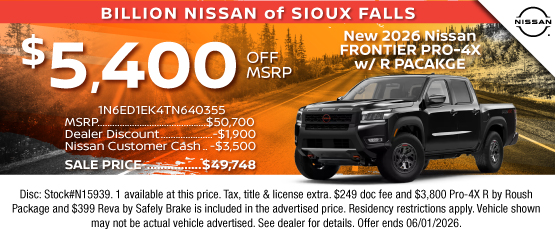 26MAY_BILN_NEW 2026 NISSAN FRONTIER PRO-4X