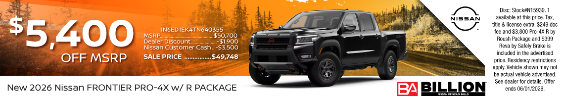 26MAY_BILN_NEW 2026 NISSAN FRONTIER PRO-4X