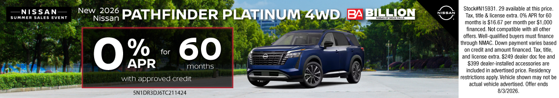 26JUL_BILN_NEW 2026 NISSAN PATHFINDER PLATINUM