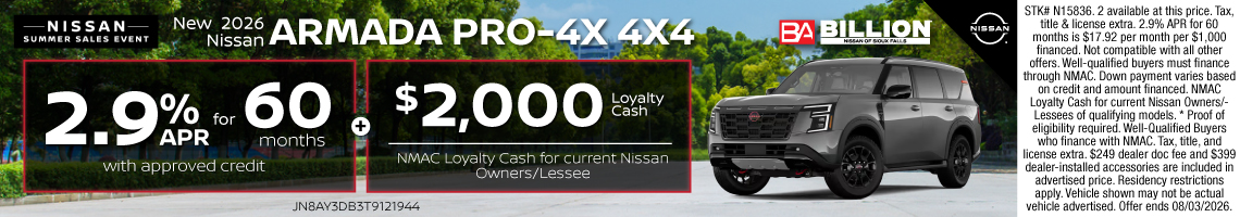 26JUL_BILN_NEW 2026 NISSAN ARMADA PRO-4X