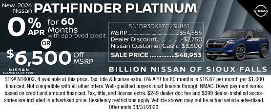 26AUG_BILN_NEW 2026 NISSAN PATHFINDER PLATINUM