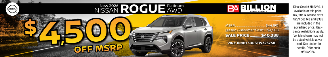 26SEP_BILN_NEW 2026 NISSAN ROGUE PLATINUM