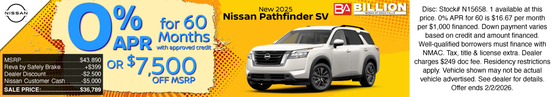 26JAN_BILN_NEW 2025 NISSAN PATHFINDER SV