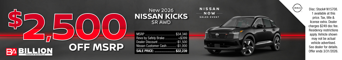 26MAR_BILN_NEW 2026 NISSAN KICKS SR