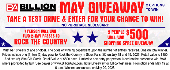 25APR_BILS_ROCK THE COUNTRY GIVEAWAY
