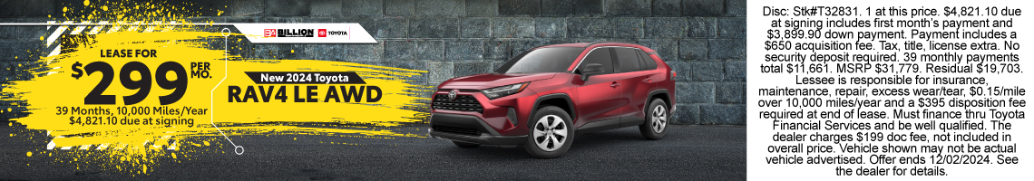 New 2024 Toyota RAV4 LE