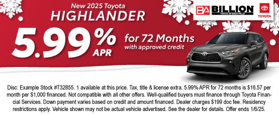 24DEC_BILT_NEW 2025 TOYOTA HIGHLANDER