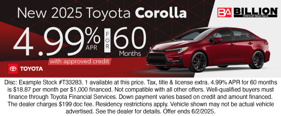 25MAY_BILT_NEW 2025 TOYOTA COROLLA