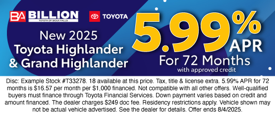 25JUL_BILT_NEW 2025 TOYOTA HIGHLANDER/GRAND HIGHLANDER