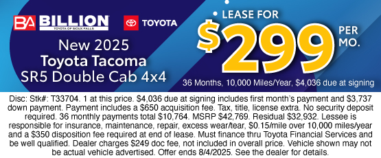 25JUL_BILT_NEW 2025 TOYOTA TACOMA SR5 DBL
