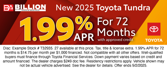 25AUG_BILT_NEW 2025 TOYOTA TUNDRA