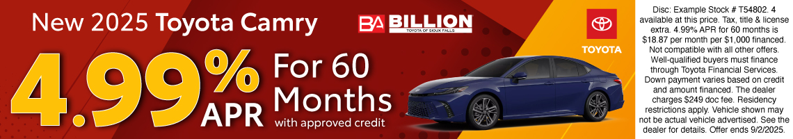 25AUG_BILT_NEW 2025 TOYOTA CAMRY
