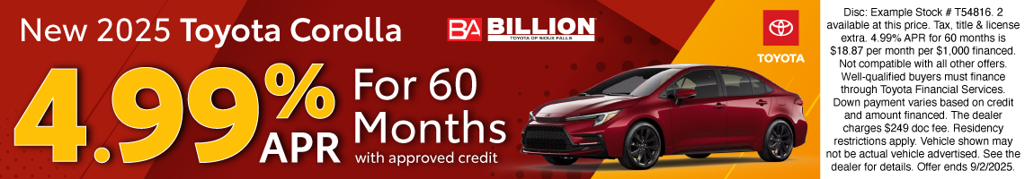 25AUG_BILT_NEW 2025 TOYOTA COROLLA
