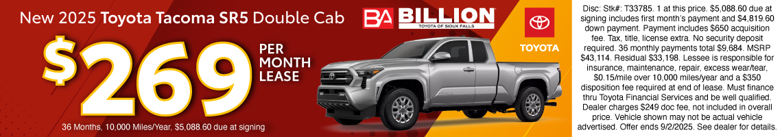 New 2025 Toyota Tacoma SR5