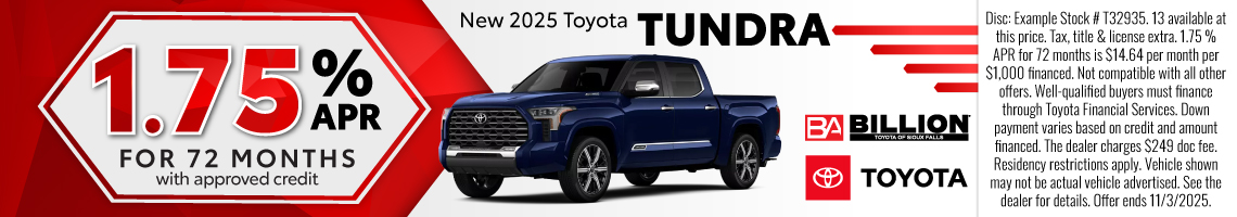 25OCT_BILT_NEW 2025 TOYOTA TUNDRA