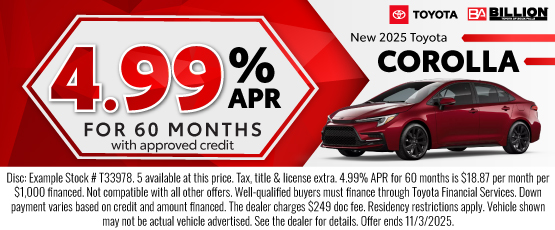 25OCT_BILT_NEW 2025 TOYOTA COROLLA