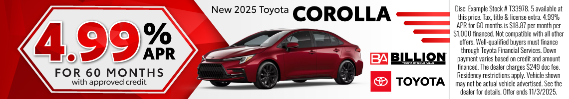 25OCT_BILT_NEW 2025 TOYOTA COROLLA