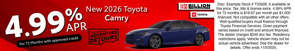 25NOV_BILT_NEW 2026 TOYOTA CAMRY