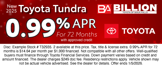 25DEC_BILT_NEW 2025 TOYOTA TUNDRA