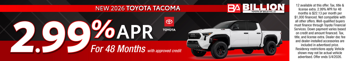 26APR_BILT_APR_NEW 2026 TOYOTA TACOMA