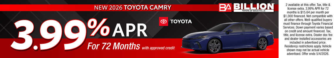 26APR_BILT_APR_NEW 2026 TOYOTA CAMRY