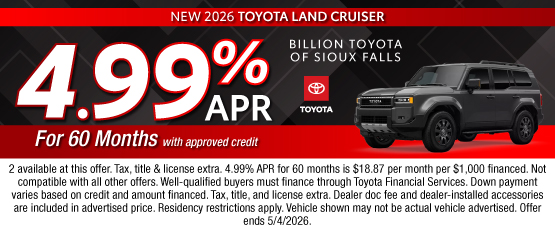 26APR_BILT_APR_NEW 2026 TOYOTA LAND CRUISER