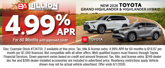 26MAY_BILT_NEW 2026 TOYOTA GRAND HIGHLANDER & HIGHLANDER HYRID